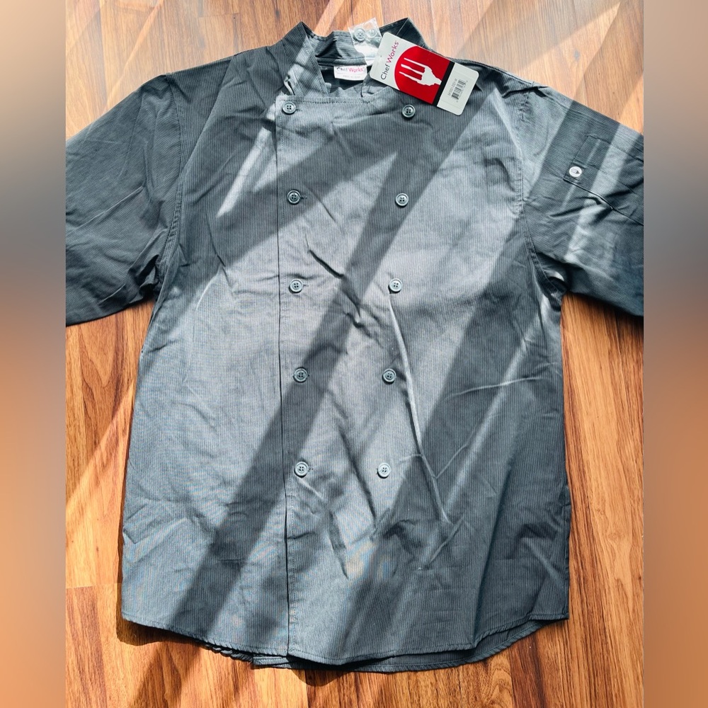 Men's Gray Chef Shirt